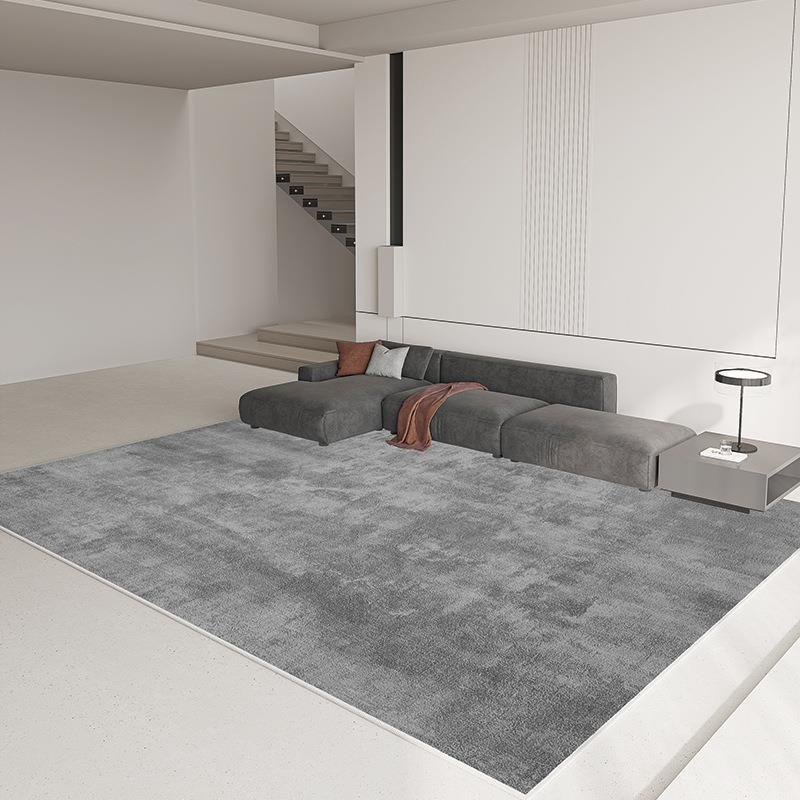 Solid Color Simple Wind Insulation Cool Absorbent Carpet Easy To Take Care Of Large Area Crystal Velvet Carpet Home WearResistant Carpet Living Room
