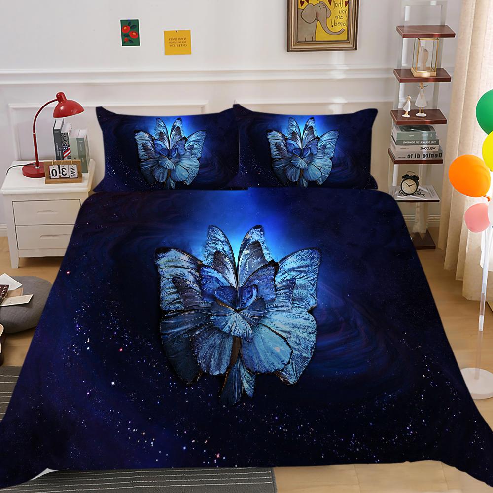 Hot Sell Duvet Cover Starry Animals Home Textiles Queen Size Bedding 3D Romatic Quilt Cover Children Adults Bedding Cover Set