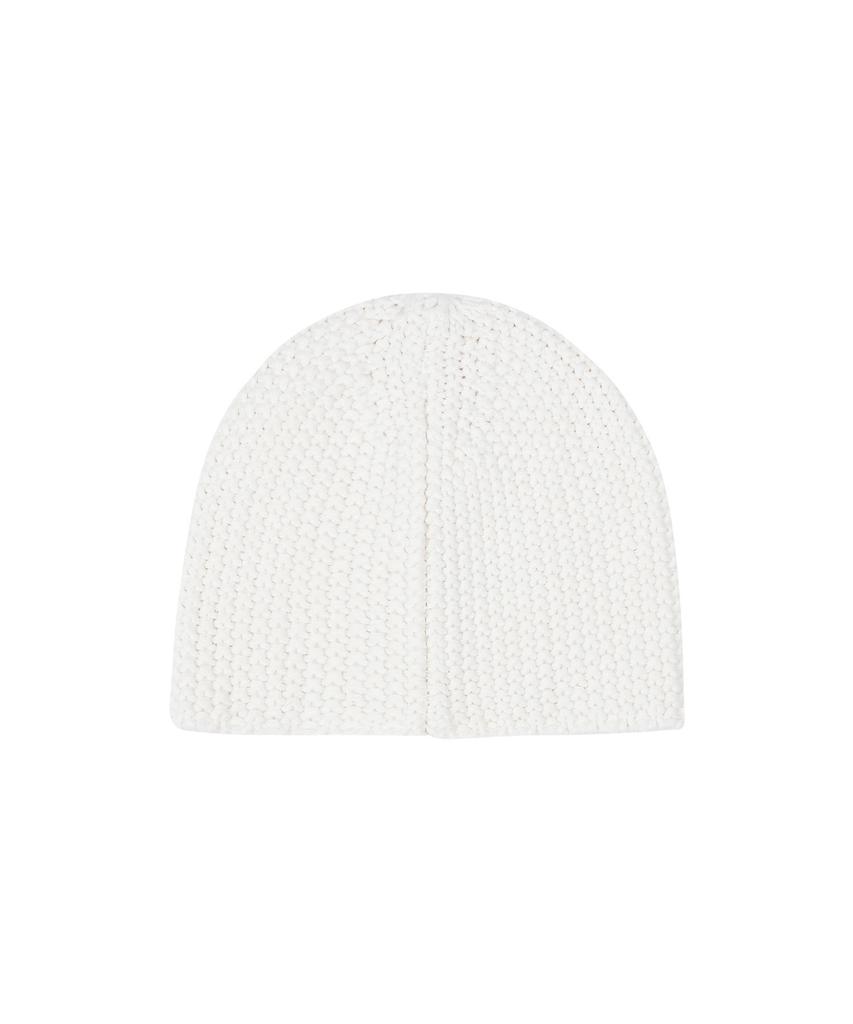 Bajal Va Square Label Cozy Beanie Ivory