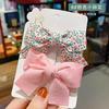 Headwear Hair Clip Set Women Hair Accessories Bow Knot Hair Clip for Children's Princess Baby Cute Super Immortal Fabric Floral