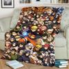 Anime-Naruto Print Blanket Warm Comfortable Flannel Blanket for Bedrooms, Sofas, Beds, Chairs, Picnics, Travel -LXR80