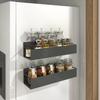 Magnetic Refrigerator Shelf, Kitchen Organizer, No-Drill Spice Rack, Household Refrigerator Side Hanging Shelf