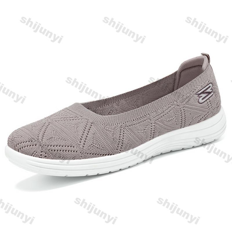 Comfortable Lightweight Summer Women Loafers Breathable Mesh Fashionable Casual Shoes Women's Hollowed Out Increase Flats