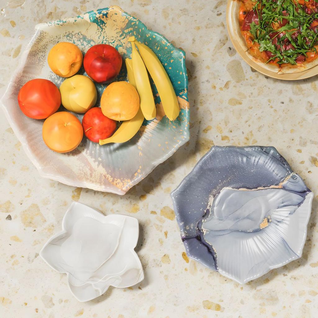 Silicone Flower Storage Tray Mold Heat Resistant Fruit Plate Mould Jewelry Making Tool for Home Decoration Enthusiasts