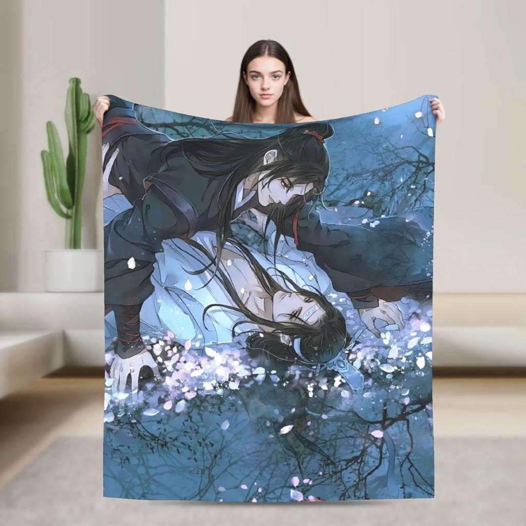 the Untamed Blanket Cute Rabbits Flannel Funny Soft Throw Blanket for Chair Covering Sofa Spring/Autumn