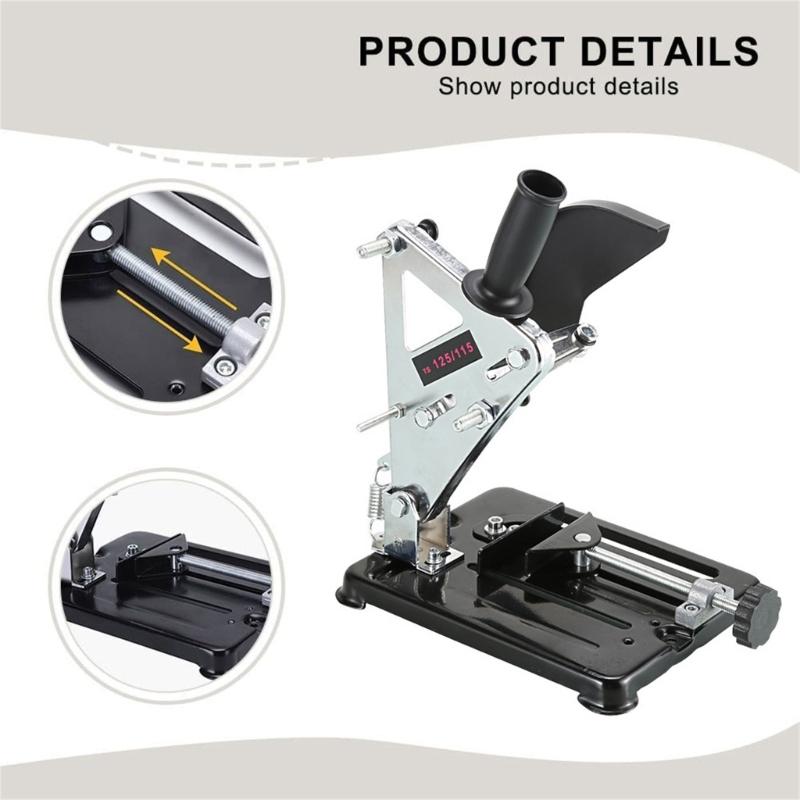 Heavy dutys Metal Grinder Stand Bracket For 100-125mm Angles Grinder Wood Metal Cutting Solid Bearing Stability System