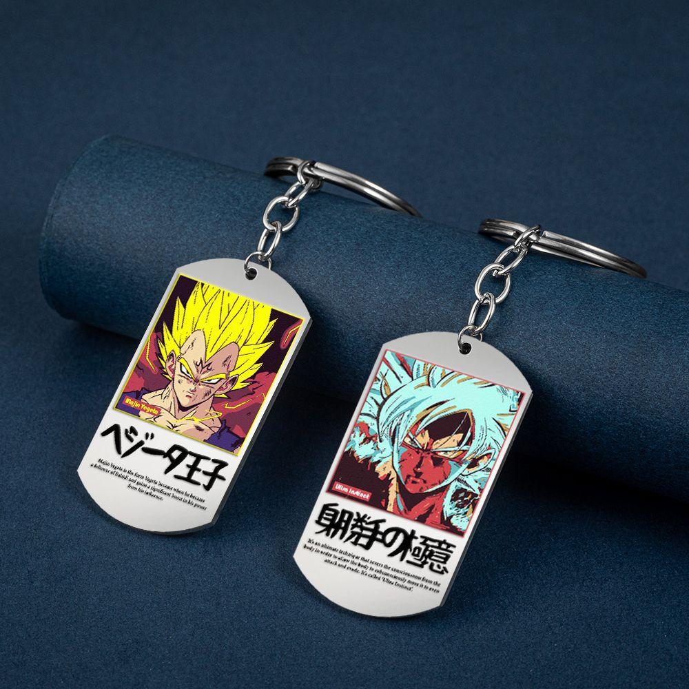 Anime Dragon Ball Son Goku Character Super Saiyan Cartoon Keychain Pendant Backpack Decoration Holiday Gift