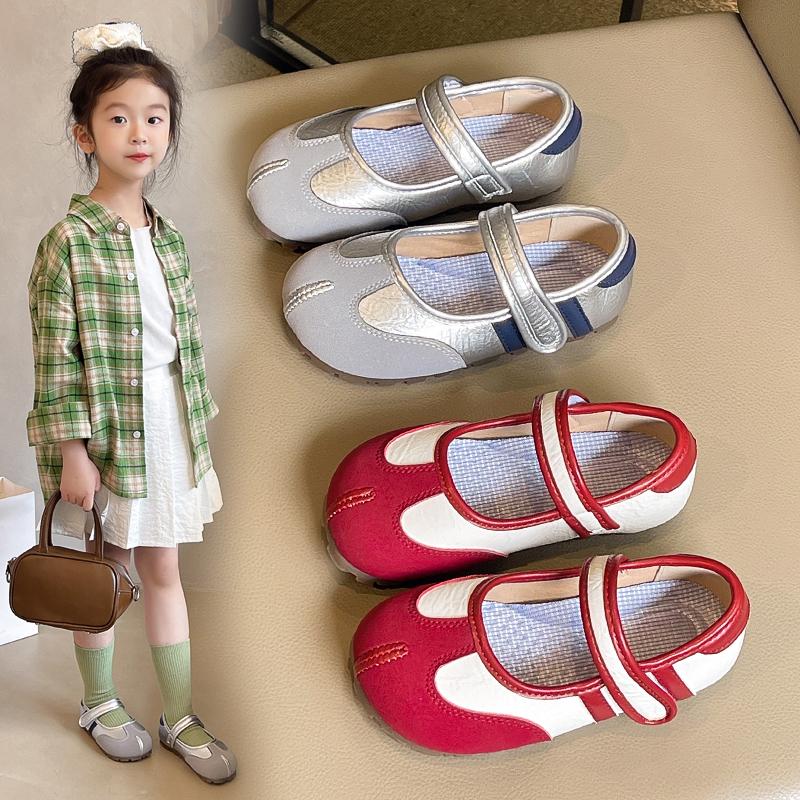 French Retro Flat Bottomed Light Mouth Multi Color Fashionable Girls' Single Shoes Casual Princess Shoes