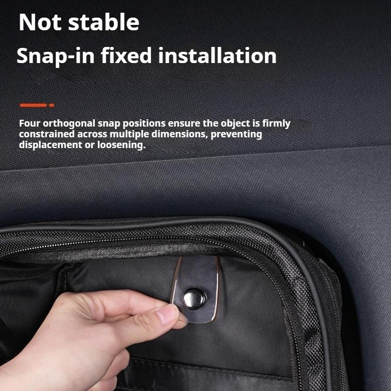 For BYD Leopard 5 Denza B5 Car Trunk Side Window Storage Bag Rear Sill Organizer Pocket Interior Modification