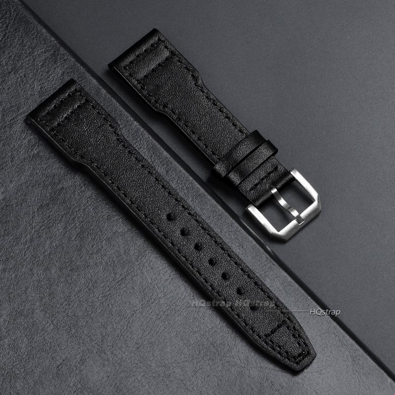 

Cowhide Genuine Leather Watch Strap for IWC Pilot 20mm 21mm 22mm Men Women Watch Belt Accessories Pin Buckle Replacement Straps 21mm