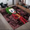 Artistic Clown Anti-Slip Floor Mat, Rectangular Carpet for Living Room & Bedroom