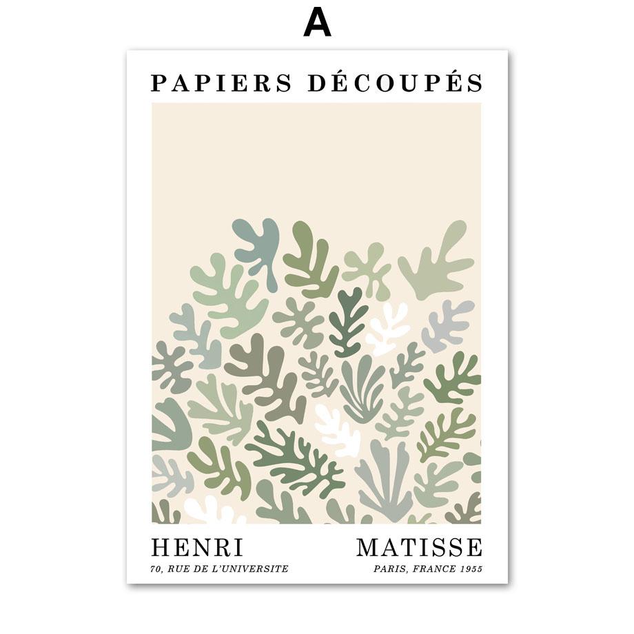 

Зеленый Матисс танец коралловый цветочный рынок Пикассо абстрактные винтажные постеры с принтами настенная живопись на холсте гостиная домашний декор 21cm×30cm NoFrame