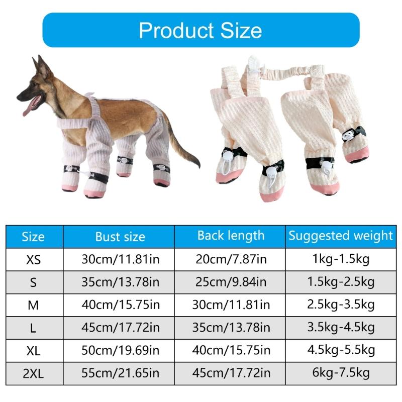 Anti-Dusts Pants,Anti Slip Paws Protector Shoes with Adjustable Suspenders Dog Shoes Leggings,Dog Suspender Boot Gift