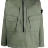STONE ISLAND Compass Badge Zip-Up Jacket Green Men Outerwear 751510802-V0055