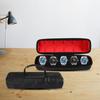 Custodie Portatili a 5 Scomparti per Orologi Custodia da Viaggio Impermeabile con Fodera Morbida per Smartwatch Scatola per Orologio da Polso