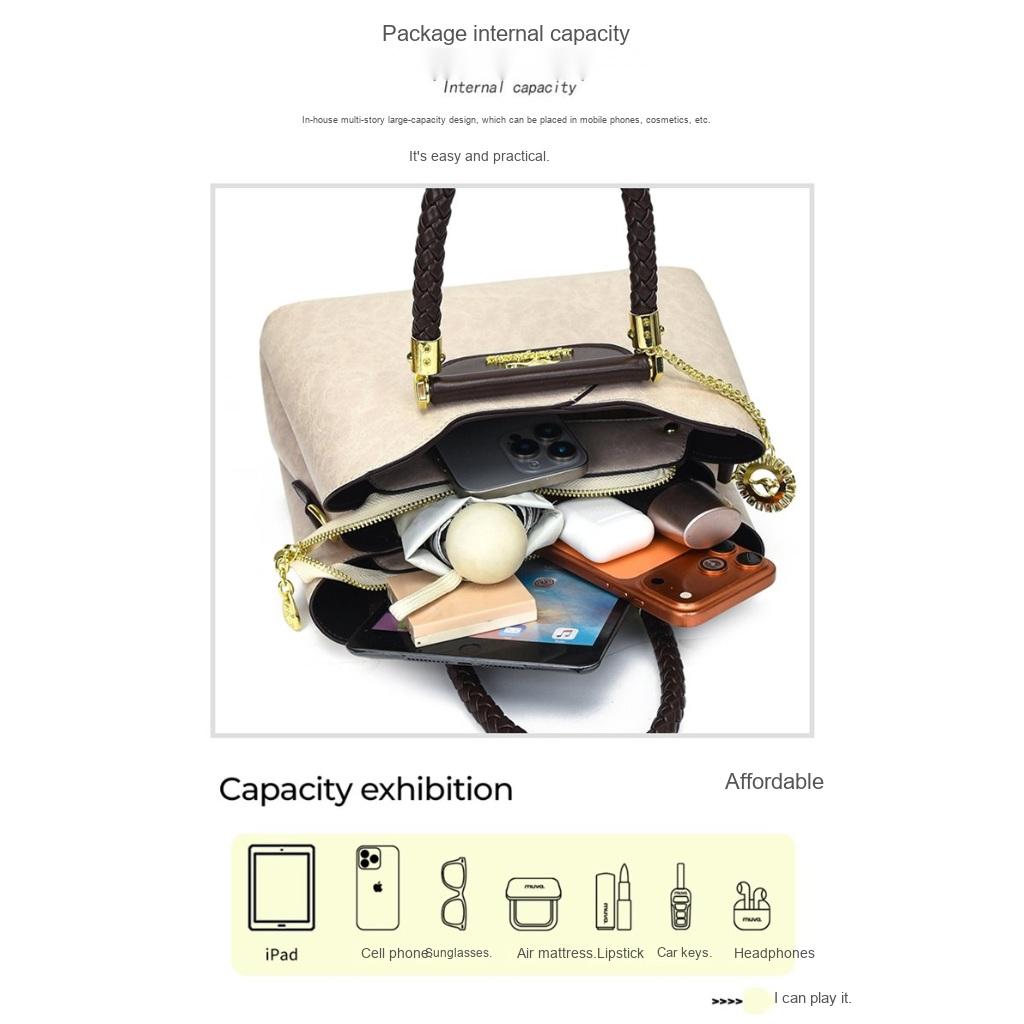 Handbag Women Faux Leather Adjustable Strap Daily Commute