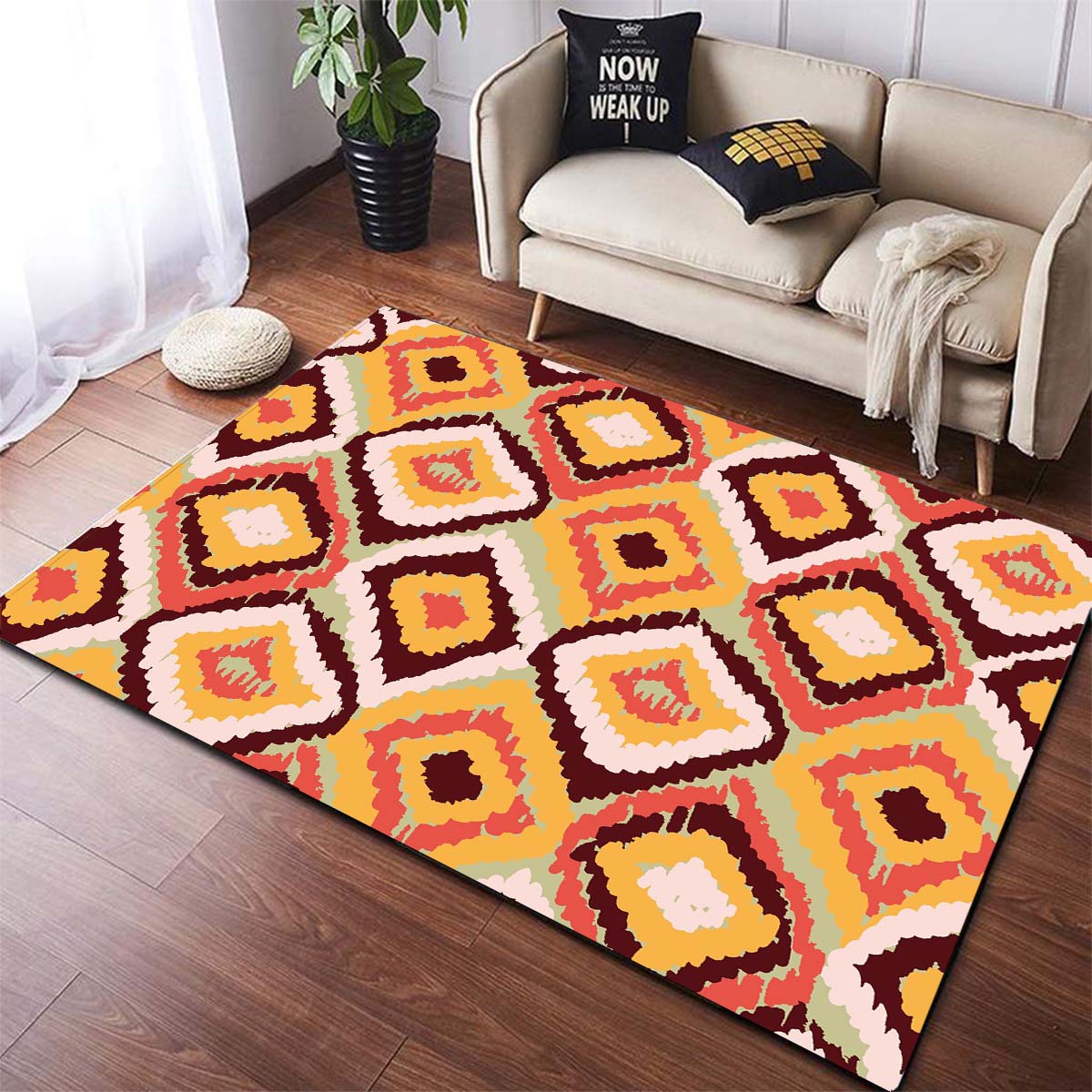 

Богемный современный геометрический большой ковер, ковер, декор, подарок, гостиная, прихожая, прихожая, коврик 80cm x 120cm