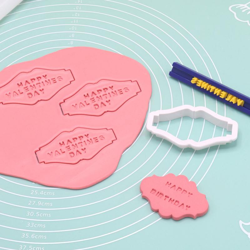 1 buc Vintage placă cadru Cookie Cutter Set Plastic biscuiți mucegai tort decorare instrumente Cookie mucegai