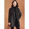 Kebeier Women's Elegant Thickened Faux Fur Mid-length Coat
