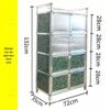 Vintage Cupboard: Floor-Standing Kitchen Cabinet with Shelving and Doors for Dishes and Utensils Storage