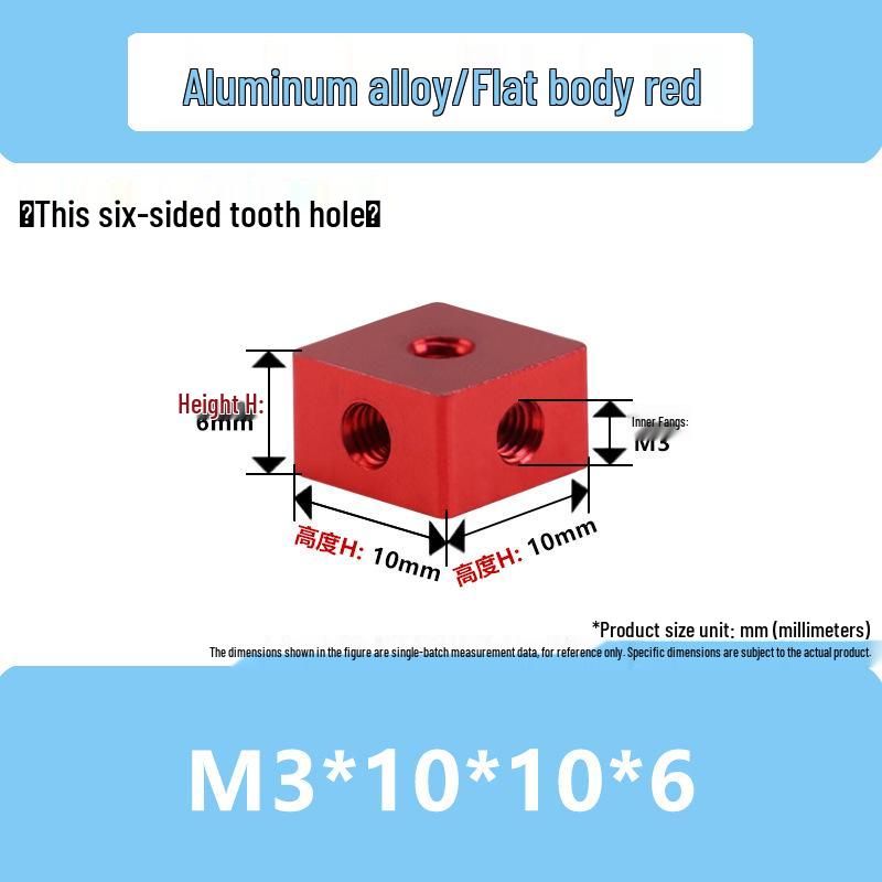 Aluminum Alloy Hex Nut Acrylic Connector Cap
