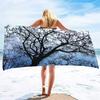 Tree Towels Lightweight Quick Dry Beach Towel Pack and Branch Absorbent Beach Towel Sand Free Sunset Beach Towels for Adult