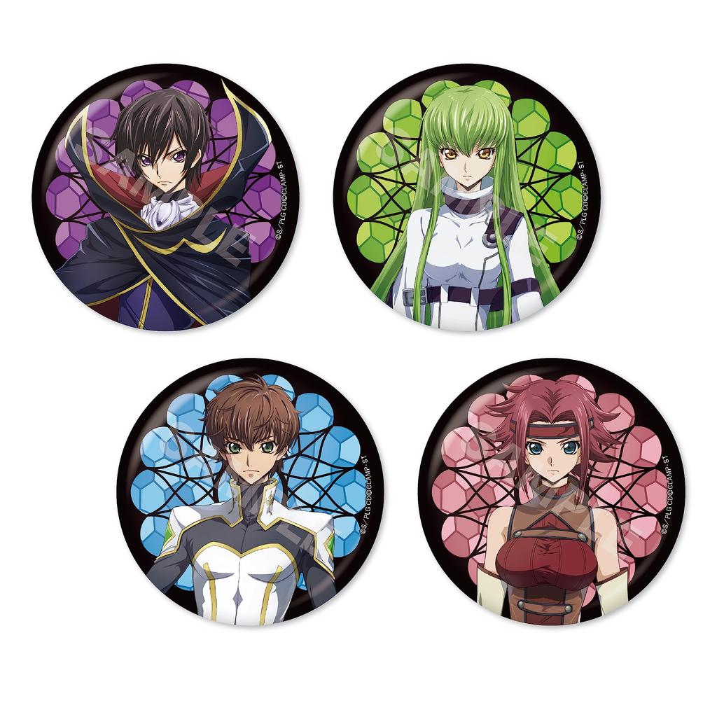 CS.FRONT [Anime Character] Code Geass: Lelouch of the Rebellion Metallic Can Badge Set of 8, A Box