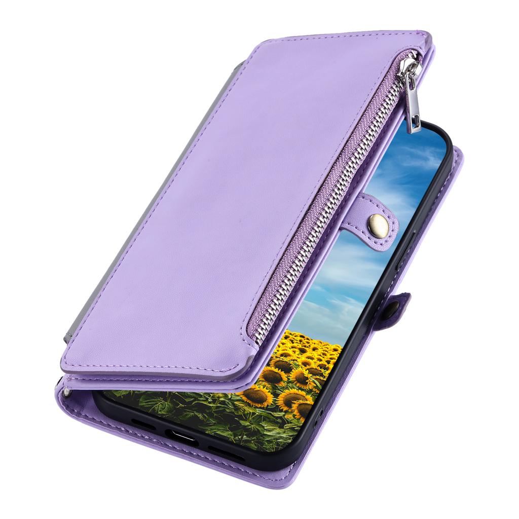 For Google Pixel 10 Pro/Pixel 10 Case TPU+PU Leather Wallet Phone Cover with Wrist Strap