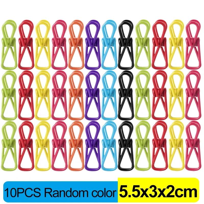 1-50 pièces Clips de Scellage Colorés Pinces à Linge Portables Scellage pour Aliments Snacks Clips de Scellage et de Rangement Pince Métallique Articles Ménagers Cuisine