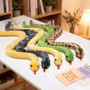 50/65cm Forma S Șarpe Boa Păpușă Umplută Colorată Animal Sălbatic Infricosător Cu Limba Afară Pelușie Simulare Decor Cadou Bărbați