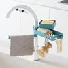 Sink Rack Creative Plastic Faucet Double Layer Rack Kitchen Rotatable Multifunctional Storage Rack  Organizer Kitchen