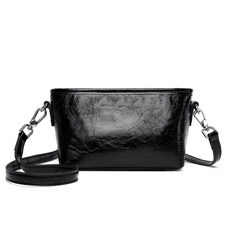 New Leather Bag with Burst Pattern Crossbody Bag, Fashionable and Simple Bag, Versatile Commuting Women's Shoulder Bag