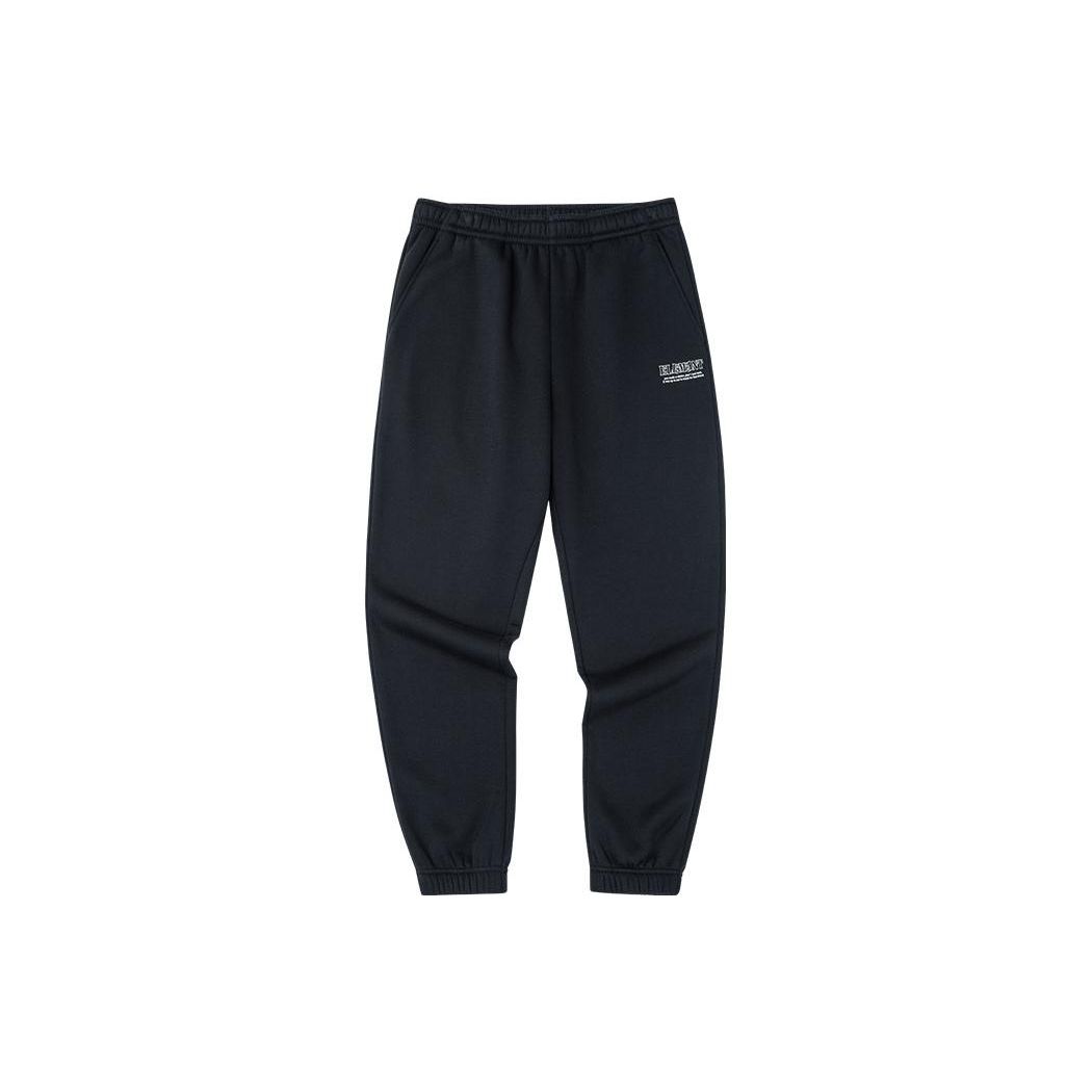 

Anta Спортивные брюки Lifestyle Series Letter Applique Solid Color Fleece с манжетами, мужские брюки черного цвета 952248727-3 L
