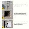 Square Hole Cutter for Electrical Box 86-type Square Socket Puncher for Water & Electricity Installation