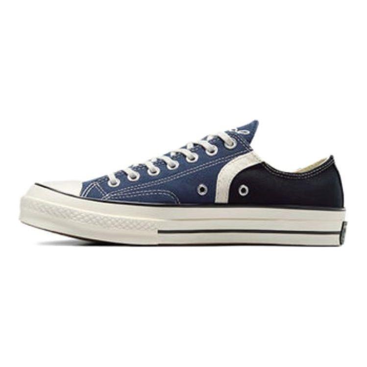 Converse Chuck 70 Low Archival Stripes - Navy Unisex Sneakers Blue Black Vintage-White A07443C