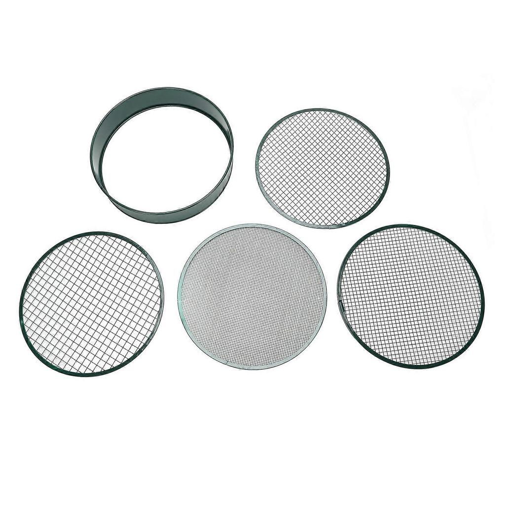 Garden Sieve Soil Sieve with Interchangeable Mesh Sizes 3mm 6mm 9mm 12mm Garden Riddle Planting Soil Sifter Tool Dark Green