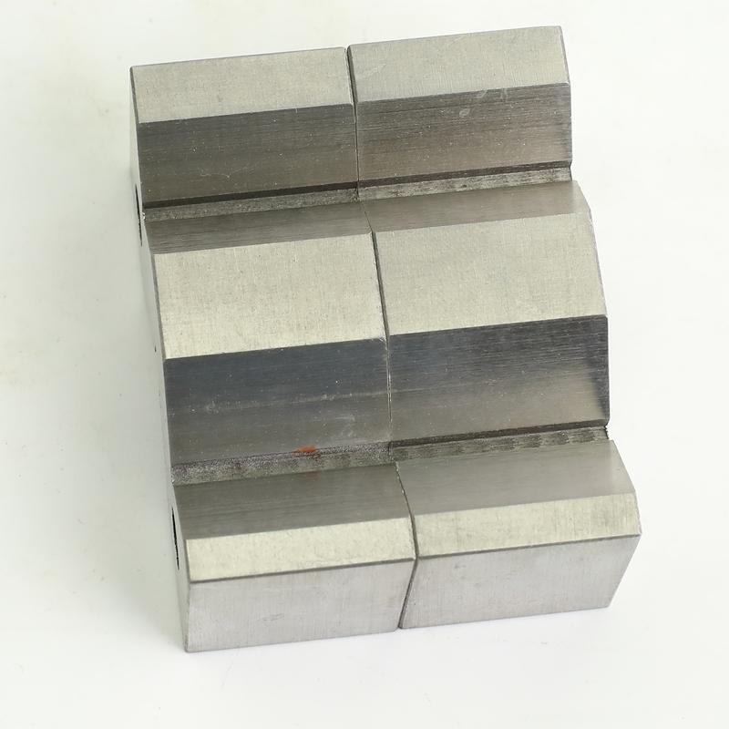 2 Pieces High Precision Carbon Steel M-Type V-Block 50mm/75mm Set for Machine Tool Measurement Workshop Calibration