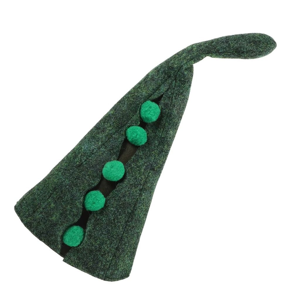 Polyester Peasecod Shape Hat Hair Decoration Pea Wizard Role Play Caps  Makeup Props