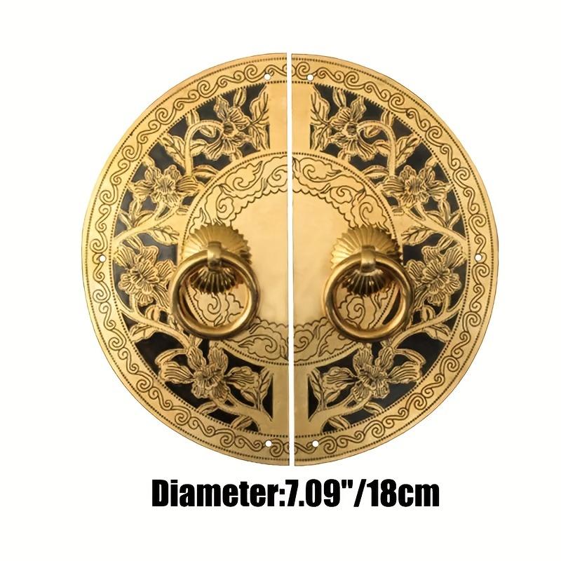 Vintage Cabinet Door Lock Handles in Polished Brass-An elegant upgrade for your cabinets,featuring easy install hardware with mounting screws included