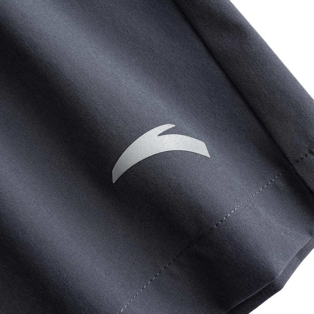 Anta Plain Logo Print Elastic Waist Straight Leg Sports Casual Woven Shorts Men bottoms Gray 952627502-4