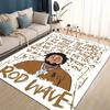 HOT Rod Wave 3D Print Rapper Star Rug Carpet for Living Room Bedroom Home Decor,kids Play Non-slip for Sofa Doormat