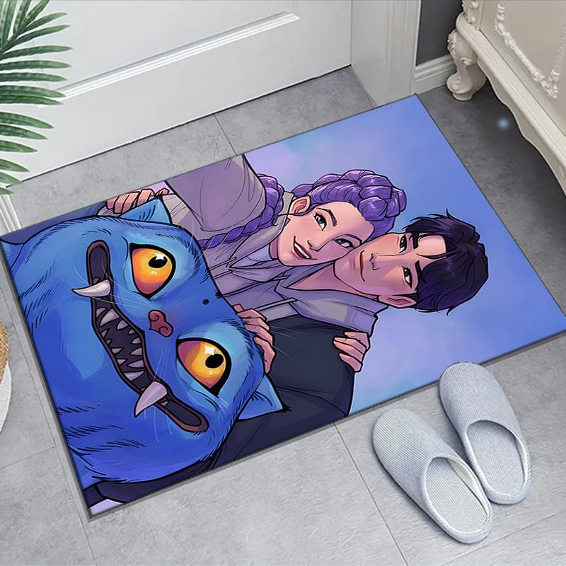 1pc KPop Demon Hunters20 Design Area Rug - Non-Slip, Soft & Cozy Floor Mat for Living Room, Bedroom, Office - Indoor/Outdoor Decorative Carpet