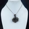 Shungite Pendant, 999 Copper Wire Wrapped Gemstone Jewelry, Handmade Pendant, For Thanksgiving