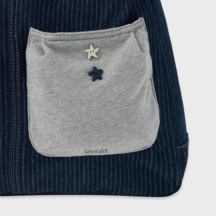 Denim Hobo Bag (Navy)