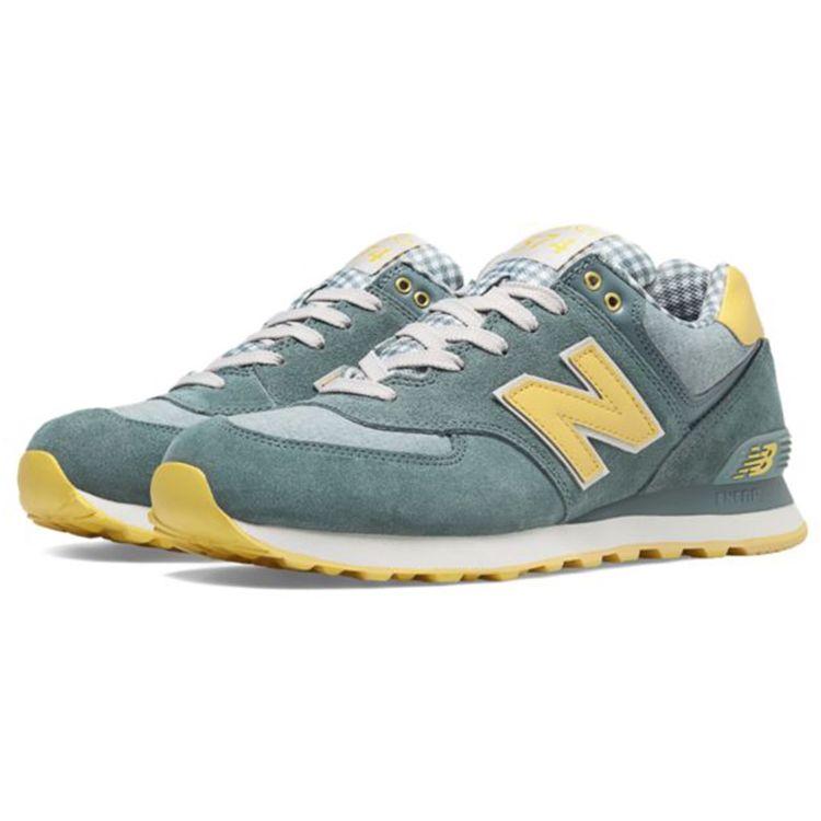 New Balance Men's 574 Chambray/Light Yellow Lifestyle Sneakers ML574VTS