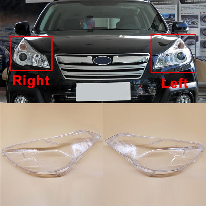 Car Front Headlight Cover For Subaru Outback 2010-2014 Auto Headlamp Lampshade Lampcover Head Lamp light Covers glass Lens Shell