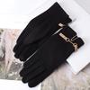 Fashion Lady Gloves Mittens Women Winter Vintage Driving Cycling Gloves Outdoor Keep Warm Windproof Gloves