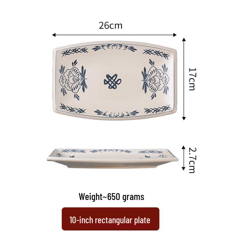 Traditional Round Ceramic Noodle Bowl