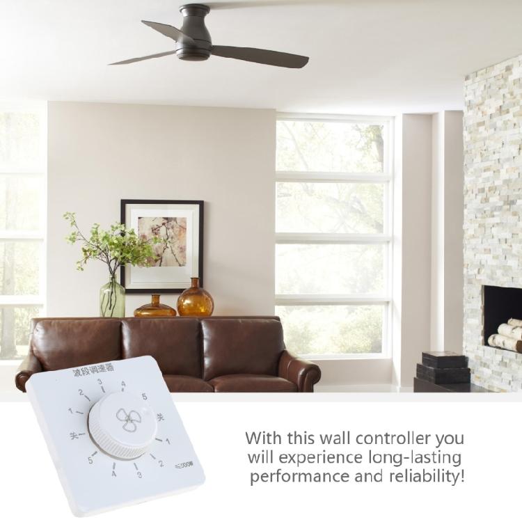 Mechanische Drehschalter Typ 86 für Deckenventilator 5-stufiger Geschwindigkeitsregler