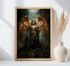 Poster Saint Michael the Archangel: The Shine of the Golden Sword Poster Saint Michael the Archangel: The Shine of the Golden Sword, 30X40 Cm, Black Aluminum Frame, Ma
